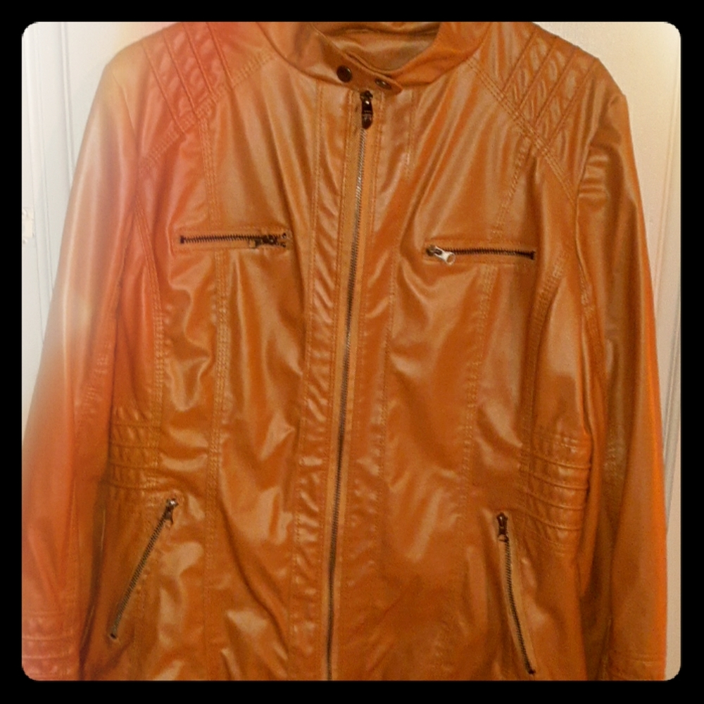 Jacket,tan leather